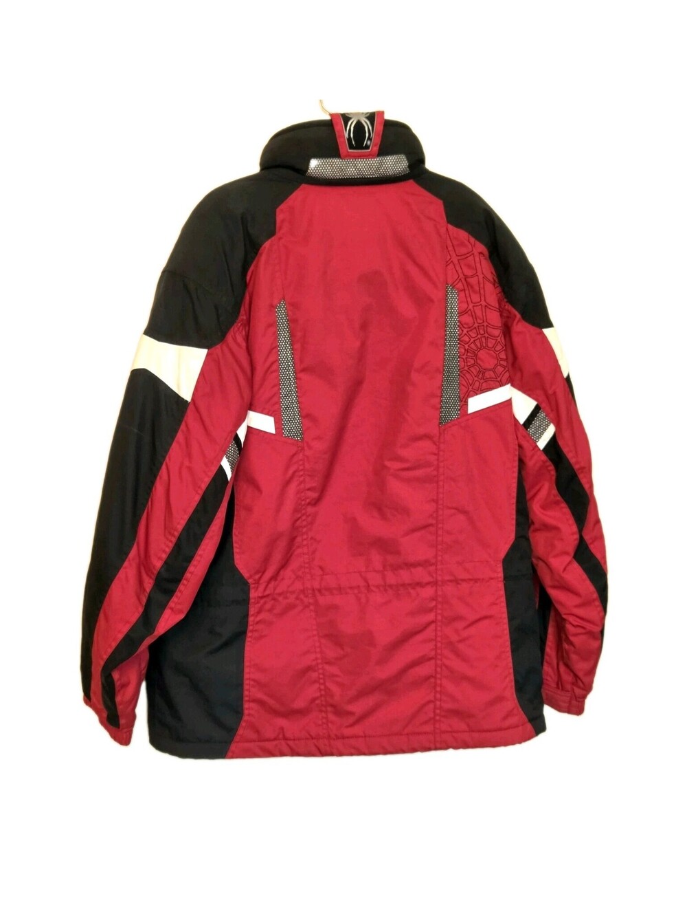Spyder Racing Ski Jacket Mens Large Red Black Thinsulate Hooded Winter Coat Vtg - Picture 5 of 9
